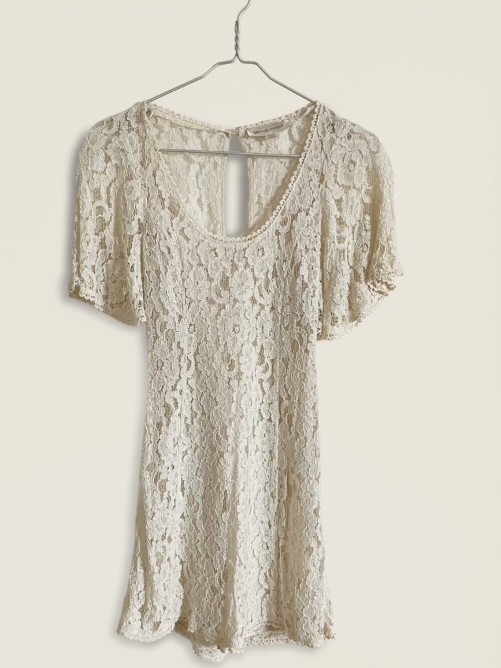 Kate Moss Topshop Cream Lace Dress